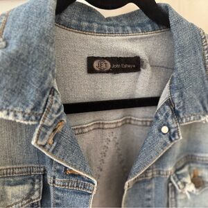 John Eshaya Women’s Light Blue Denim Jean Jacket